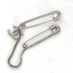 Chanel Brooch Safety Pin Design With Diamanted #KYEE-7 - Image 2