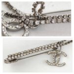 Chanel Brooch Safety Pin Design With Diamanted #KYEE-7 - Image 4
