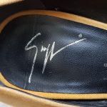 Giuseppe Zanotti Size 37 Peeptoe Yellow Suede With Crystal Detail Shoes #SCSO-9 - Image 9