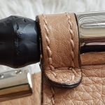 Gucci Bamboo Convertible Daily Tote Brown Leather With Silver Hardware #STEL-4 - Image 22