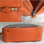 Hermes 32cm Plume Orange Swift Leather with Vibrato Leather and Palladium Hardware #CRTK-4 - Image 12