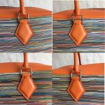 Hermes 32cm Plume Orange Swift Leather with Vibrato Leather and Palladium Hardware #CRTK-4 - Image 19