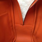 Hermes 32cm Plume Orange Swift Leather with Vibrato Leather and Palladium Hardware #CRTK-4 - Image 30