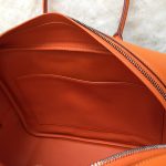Hermes 32cm Plume Orange Swift Leather with Vibrato Leather and Palladium Hardware #CRTK-4 - Image 32