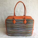 Hermes 32cm Plume Orange Swift Leather with Vibrato Leather and Palladium Hardware #CRTK-4 - Image 5