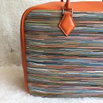 Hermes 32cm Plume Orange Swift Leather with Vibrato Leather and Palladium Hardware #CRTK-4 - Image 6