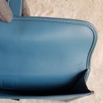 Hermes Jige Clutch Blue Jean Swift Leather #STLC-8 - Image 11
