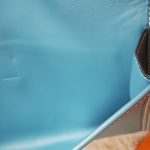 Hermes Jige Clutch Blue Jean Swift Leather #STLC-8 - Image 22