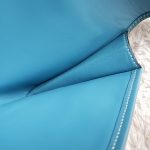 Hermes Jige Clutch Blue Jean Swift Leather #STLC-8 - Image 20