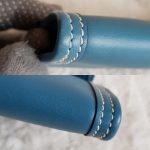 Hermes Jige Clutch Blue Jean Swift Leather #STLC-8 - Image 16