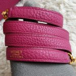 Hermes Kelly 35CM Tosca Pink Clemence Leather With Gold Hardware Bag #KTKK-1 - Image 23