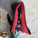 Lanvin Wristlet Clutch Multicolor Printed Fabric With Beads And Gold Hardware #GLUYK-26 - Image 6