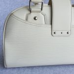 LV Bowling Montaigne GM Ivory/White EPI Leather With Silver Hardware Bag #SYUS-2 - Image 5