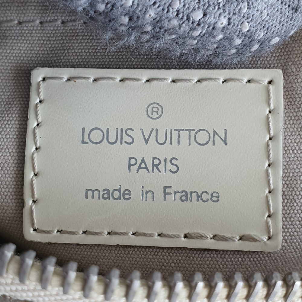 Louis Vuitton White Epi Bowling Montaigne GM Cream Leather ref