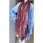 LV Stephen Sprouse Shawl Purple Cashmere/Silk/Polyester #SKEL-4 - Image 11