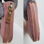 Miu Miu Zip Around Wallet Rosa/Gemma Leather With Gold Hardware #SUEO-7 - Image 3