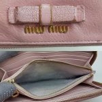 Miu Miu Zip Around Wallet Rosa/Gemma Leather With Gold Hardware #SUEO-7 - Image 7