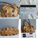 Prada BN1757 Pitone Drawstring Tote Gold Hardware #YECS-1 - Image 6