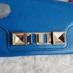 Proenza Schouler PS11 Continental Wallet Blue Calfskin With Silver Hardware #YUSS-14 - Image 7