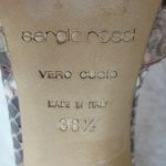 Sergio Rossi Size 38.5 Peeptoe 2Tone Snake Skin #BVSCL-1 - Image 7