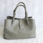 Bottega Veneta Roma Bag Grey Nappa Leather with Brunito Finish Hardware #TUCU-9