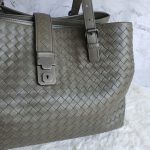 Bottega Veneta Roma Bag Grey Nappa Leather with Brunito Finish Hardware #TUCU-9 - Image 3