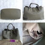 Bottega Veneta Roma Bag Grey Nappa Leather with Brunito Finish Hardware #TUCU-9 - Image 6