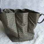Bottega Veneta Roma Bag Grey Nappa Leather with Brunito Finish Hardware #TUCU-9 - Image 7