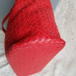 Bottega Veneta Garda Hobo Red Woven Lambskin With Brunito Finish Hardware #KELC-27 - Image 12