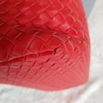 Bottega Veneta Garda Hobo Red Woven Lambskin With Brunito Finish Hardware #KELC-27 - Image 16