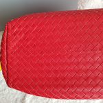 Bottega Veneta Garda Hobo Red Woven Lambskin With Brunito Finish Hardware #KELC-27 - Image 10