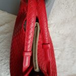 Bottega Veneta Garda Hobo Red Woven Lambskin With Brunito Finish Hardware #KELC-27 - Image 18