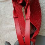 Bottega Veneta Garda Hobo Red Woven Lambskin With Brunito Finish Hardware #KELC-27 - Image 21