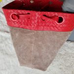 Bottega Veneta Garda Hobo Red Woven Lambskin With Brunito Finish Hardware #KELC-27 - Image 33