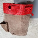 Bottega Veneta Garda Hobo Red Woven Lambskin With Brunito Finish Hardware #KELC-27 - Image 32