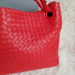Bottega Veneta Garda Hobo Red Woven Lambskin With Brunito Finish Hardware #KELC-27 - Image 5