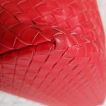 Bottega Veneta Garda Hobo Red Woven Lambskin With Brunito Finish Hardware #KELC-27 - Image 14