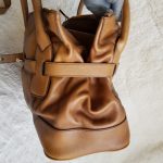 Burberry 2Way Bag Brown Leather With Gold Hardware #KSRY-3 - Image 7