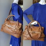 Burberry 2Way Bag Brown Leather With Gold Hardware #KSRY-3 - Image 45