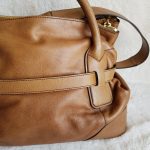 Burberry 2Way Bag Brown Leather With Gold Hardware #KSRY-3 - Image 6