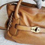 Burberry 2Way Bag Brown Leather With Gold Hardware #KSRY-3 - Image 3