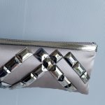 Burberry Clutch Grey Satin with Beads Detail #GLRS-1 - Image 3
