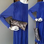 Burberry Clutch Grey Satin with Beads Detail #GLRS-1 - Image 13