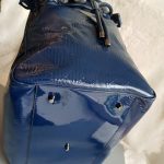 Burberry Large Tote Blue Patent Leather With Ruthenium Hardware #BVELT-1 - Image 11