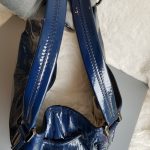 Burberry Large Tote Blue Patent Leather With Ruthenium Hardware #BVELT-1 - Image 22