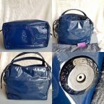 Burberry Large Tote Blue Patent Leather With Ruthenium Hardware #BVELT-1 - Image 2