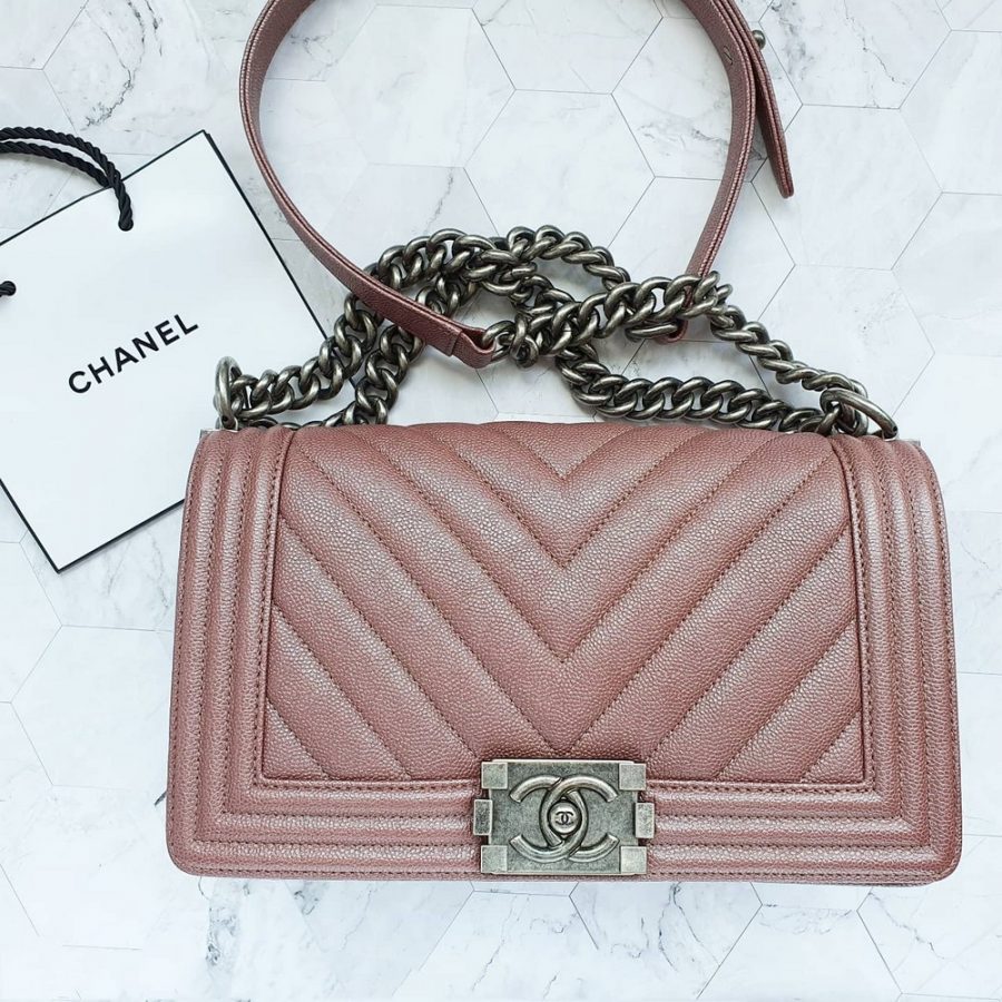 Chanel Chanel Boy Chevron Red Ruthenium  Tabita Bags  Tabita Bags with  Love
