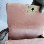 Chanel Boy Medium Rose Gold Grained Calfskin with Ruthenium Hardware #TKOS-1 - Image 17