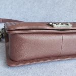 Chanel Boy Medium Rose Gold Grained Calfskin with Ruthenium Hardware #TKOS-1 - Image 9