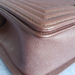 Chanel Boy Medium Rose Gold Grained Calfskin with Ruthenium Hardware #TKOS-1 - Image 11